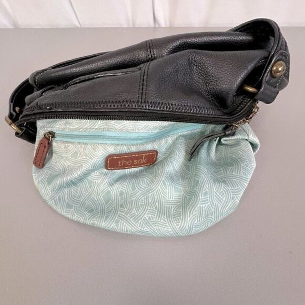 THE SAK WOMENS BLACK LEATHER PURSE - Picture 4 of 10